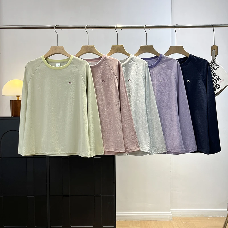 【梭织长袖】日单面料速干透气满背镂空网眼吸湿弹力运动长袖男女