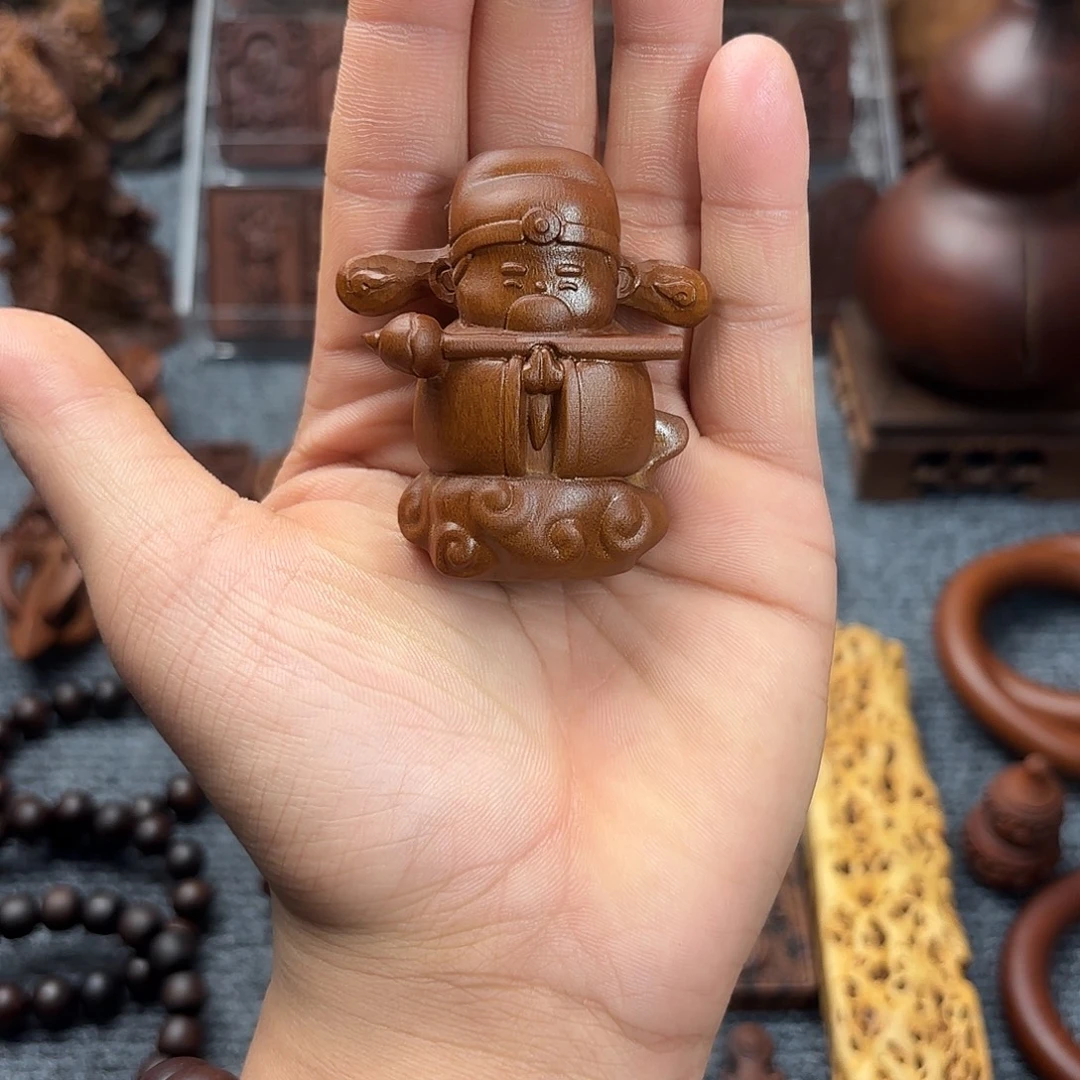 木雷击枣木文昌摆件