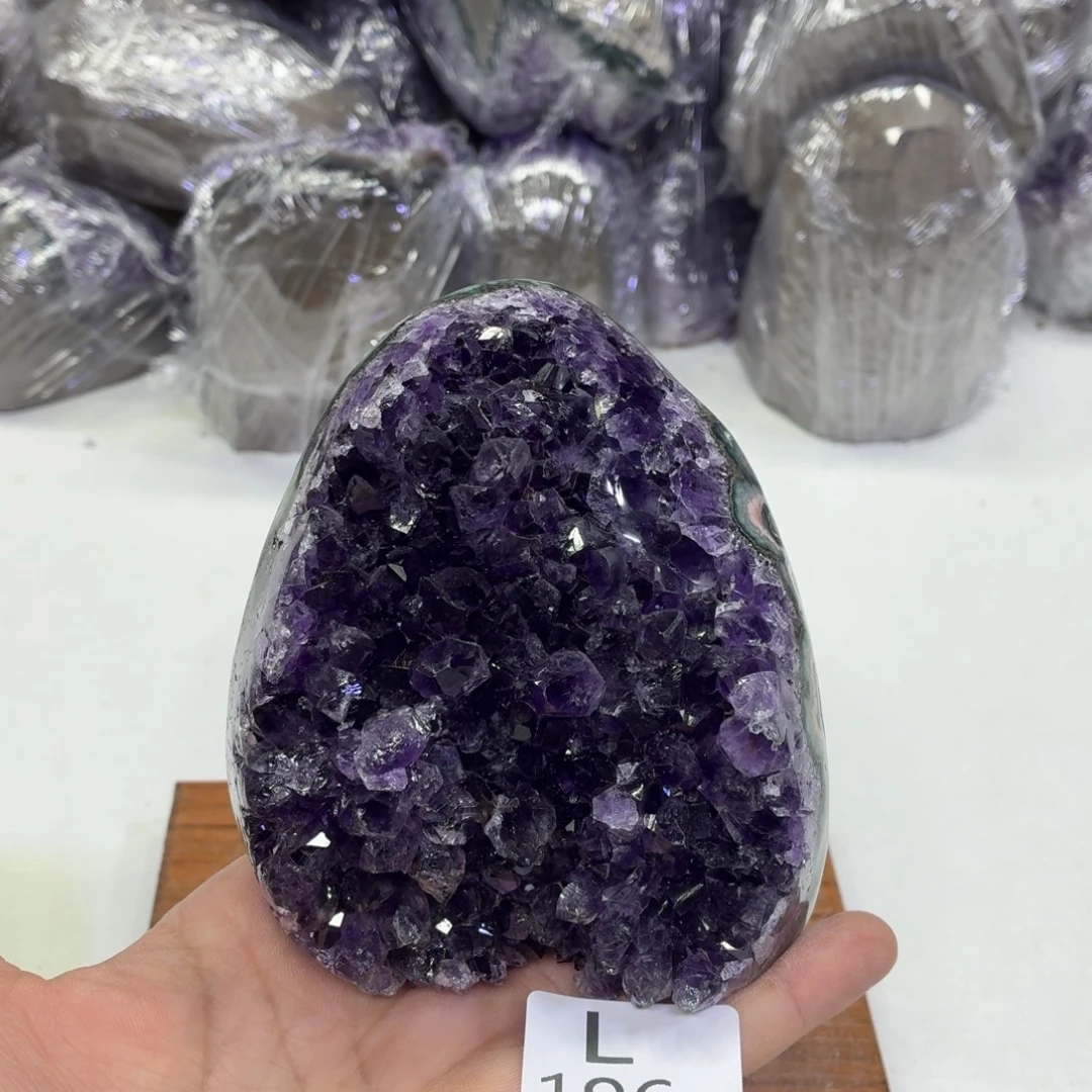水晶未镶嵌摆件天然紫水晶