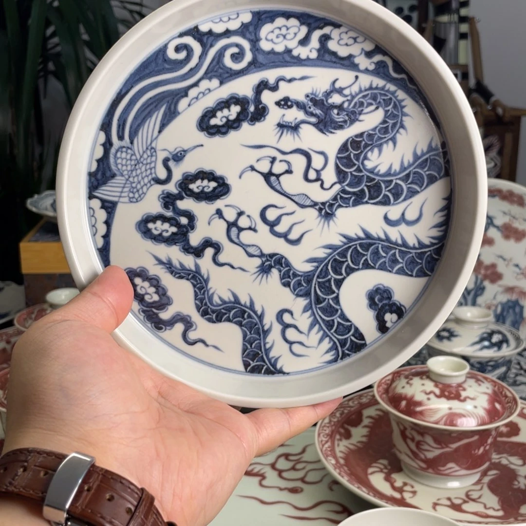 元青花龙凤呈祥壶承