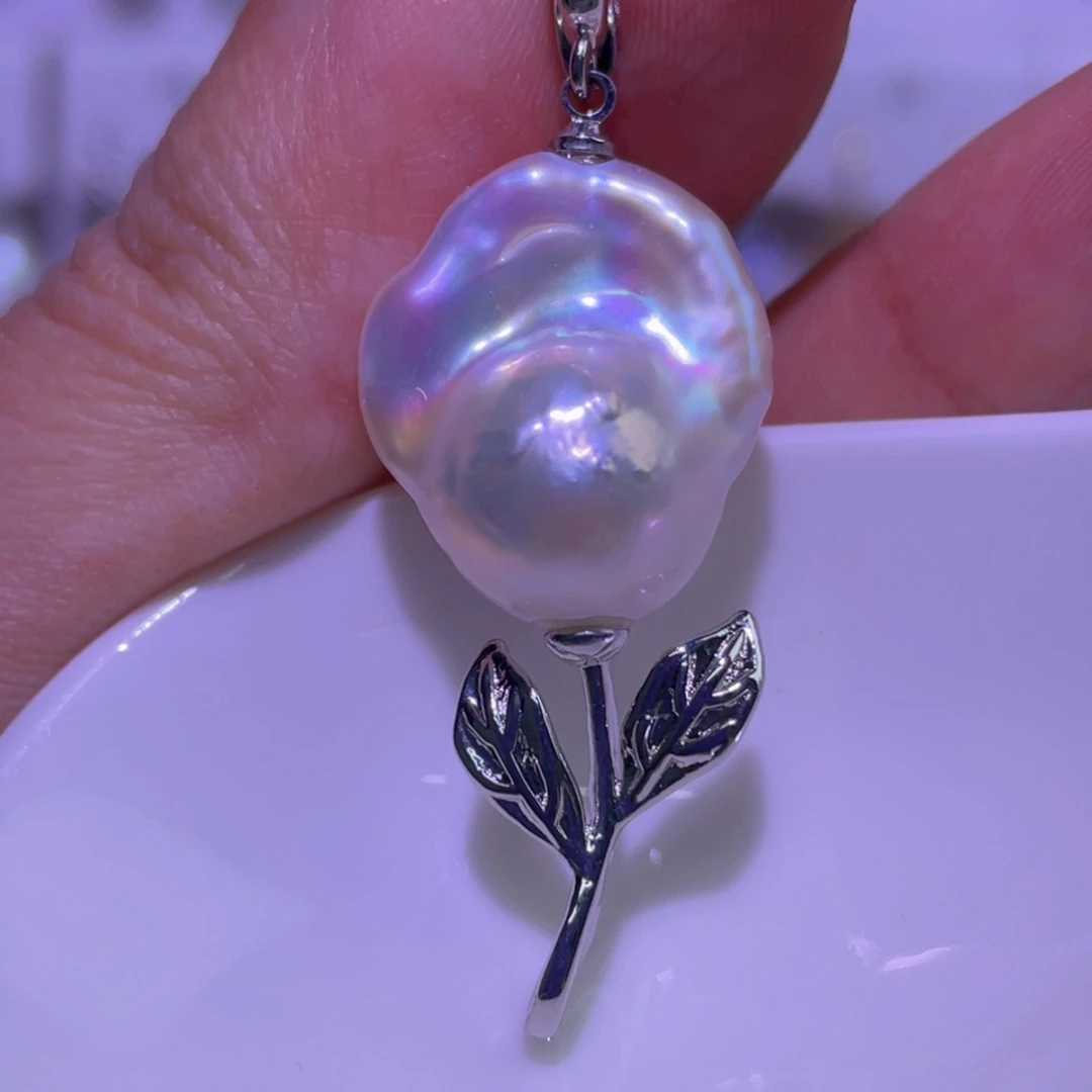 淡水珍珠未镶嵌天然淡水珍珠吊坠