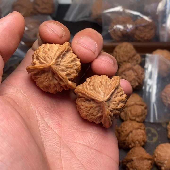 桃核吊坠盘山小三楞