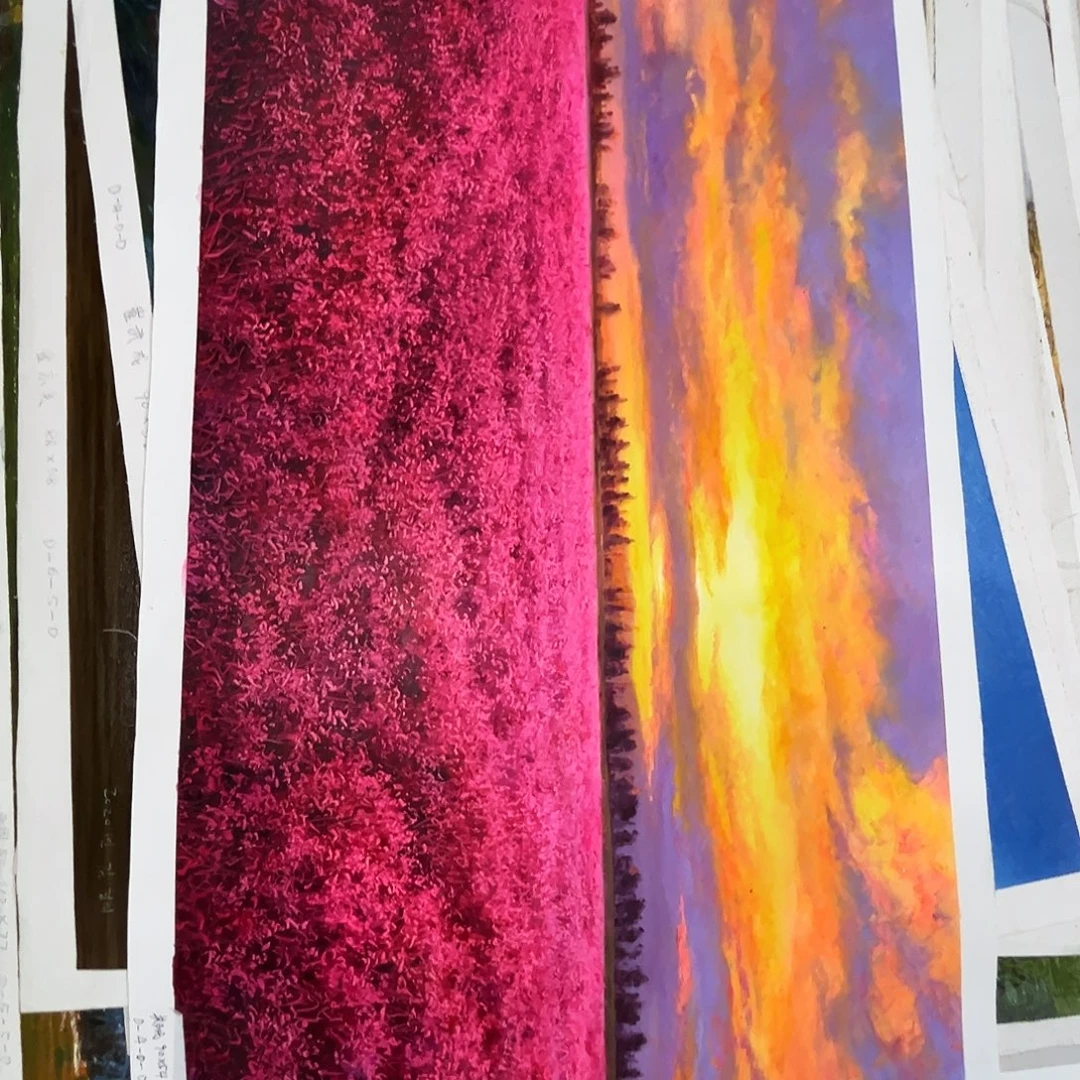 油画朝鲜艺术家一级画家不带框