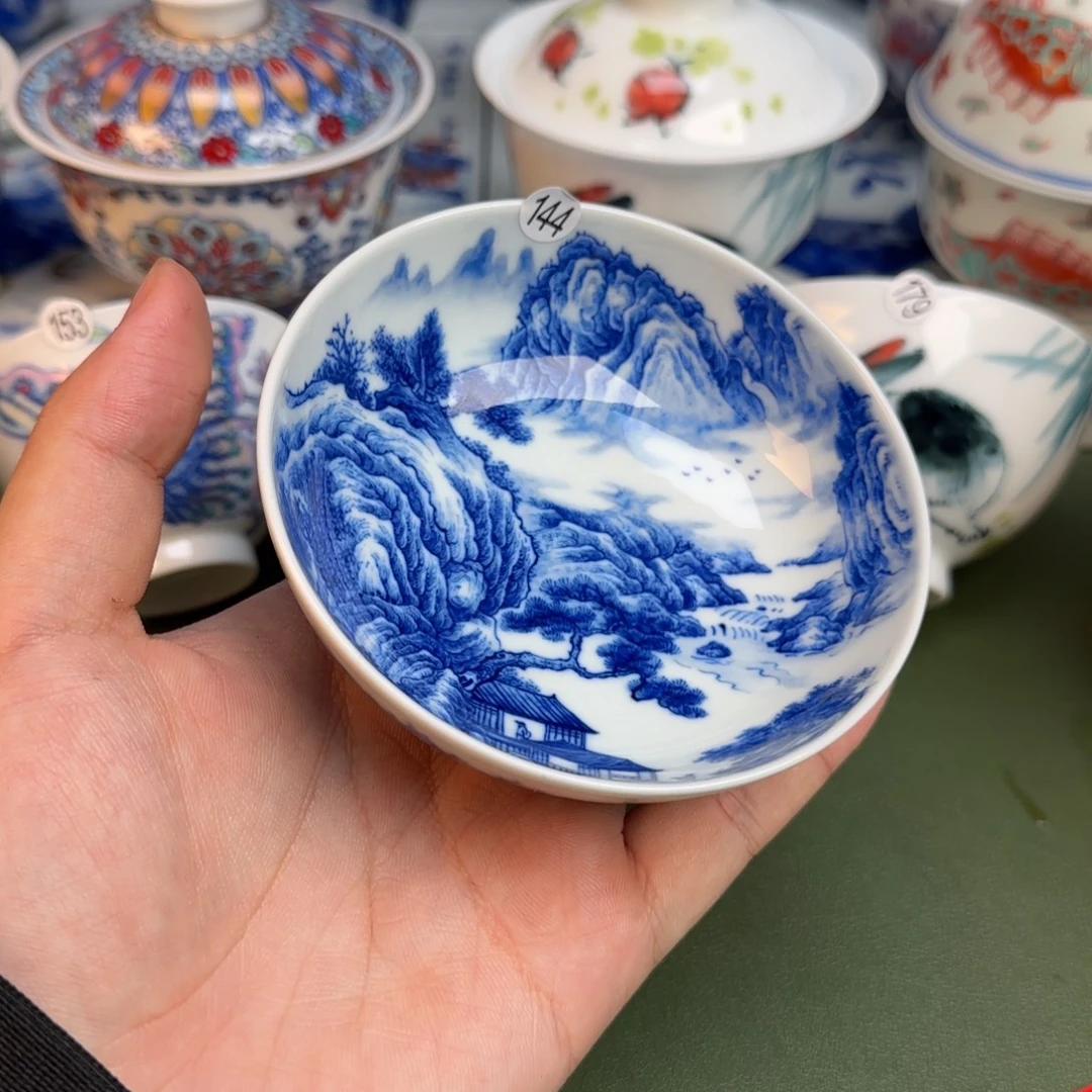 彦祖纯手工手绘茶具144