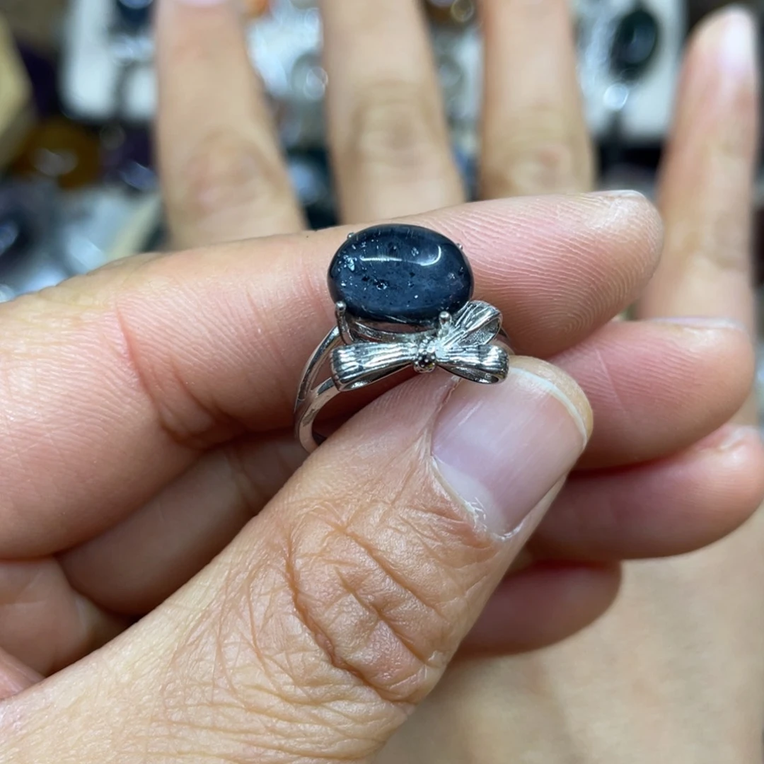 【闪购商品】银S925镶嵌珠宝半成品水晶戒指