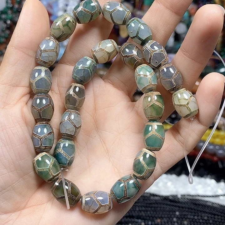 玛瑙/玉髓未镶嵌珠宝半成品玛瑙天珠卡10*13.5mm