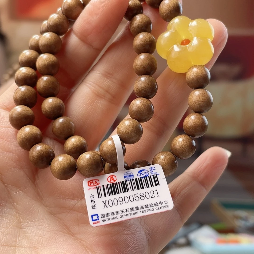 裸石蜜蜡未镶嵌蜜蜡手链