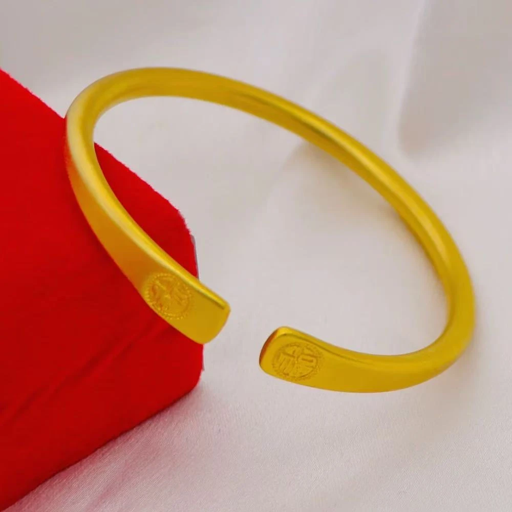 【S.】潮流简约新品光面典雅福字手镯【SCS20】