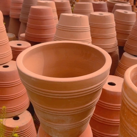 口37高34微瑕红陶