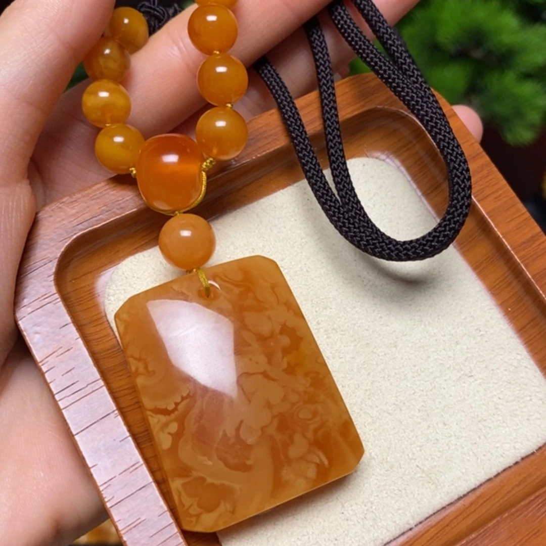 【闪购商品】蜜蜡颈饰未镶嵌项链