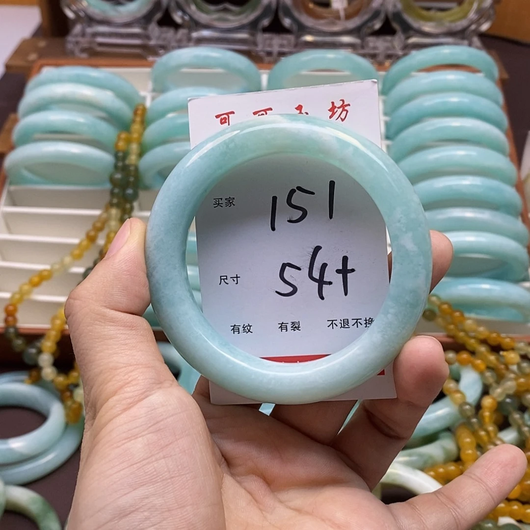 【闪购商品】蛇纹石玉手镯未镶嵌佳**～