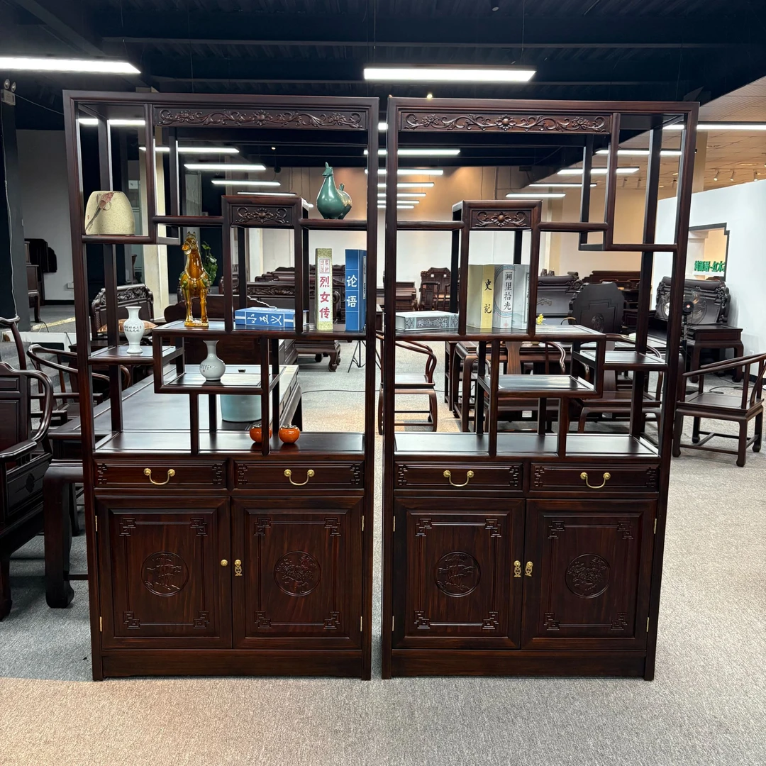 如意花博古架多宝阁展示柜茶叶架