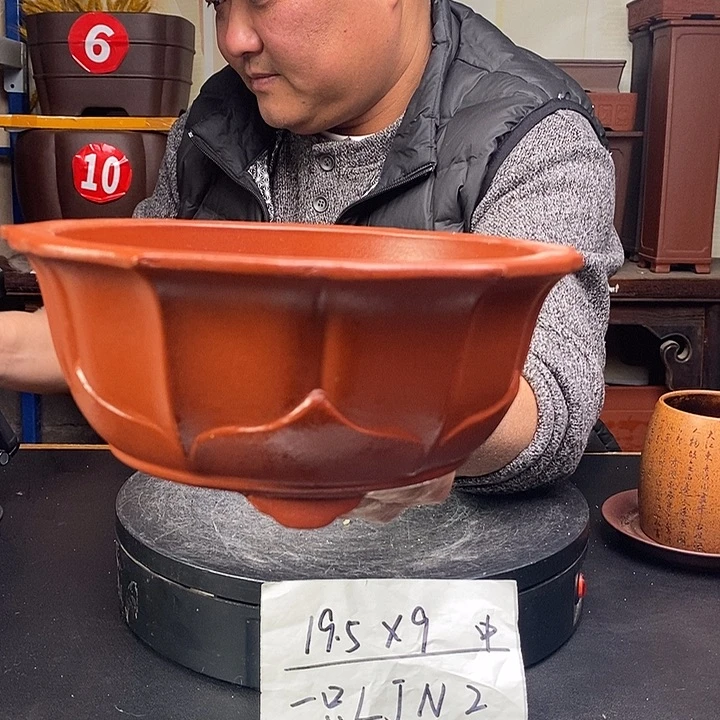 紫砂花盆货号一只LJN2