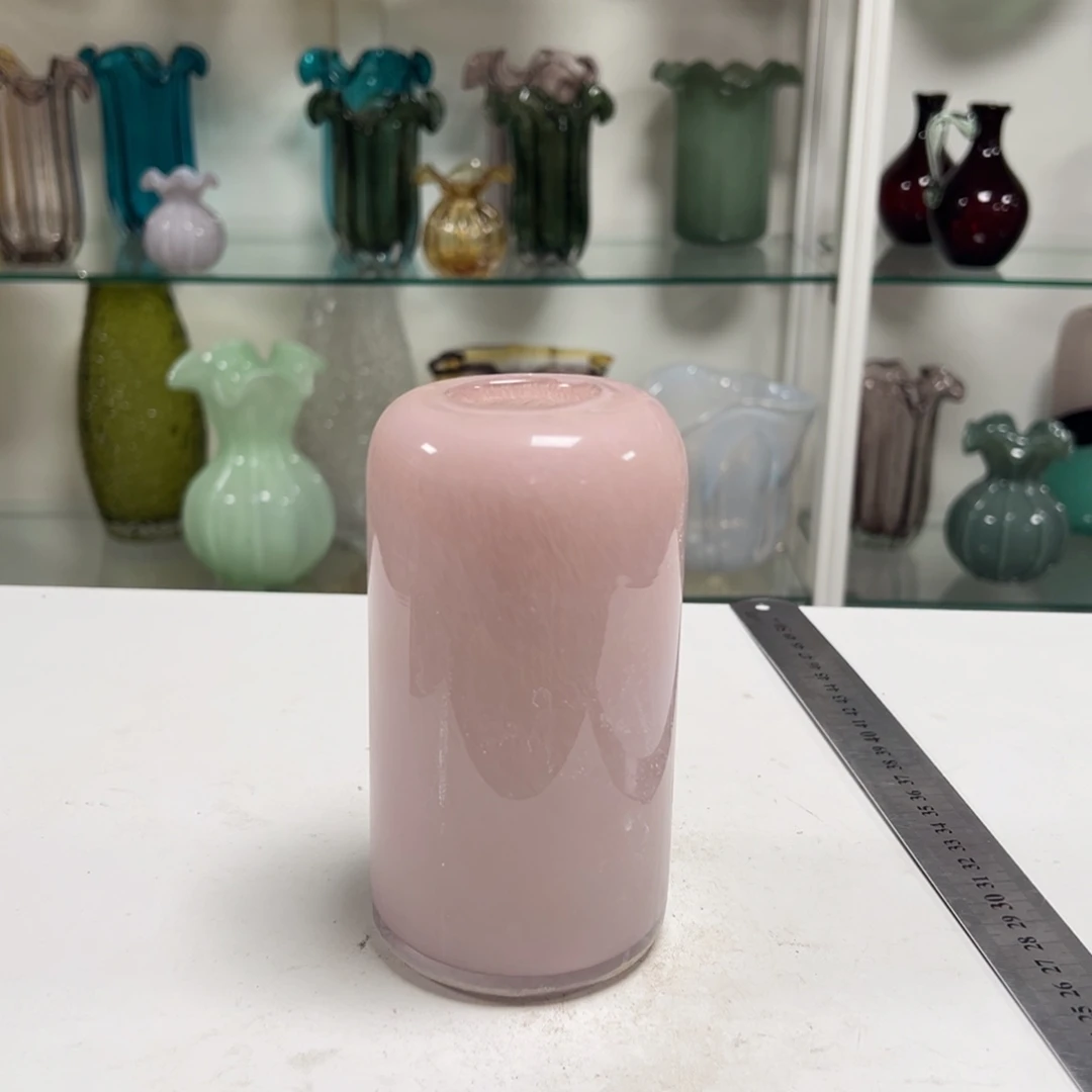 粉色小花瓶高度15微瑕