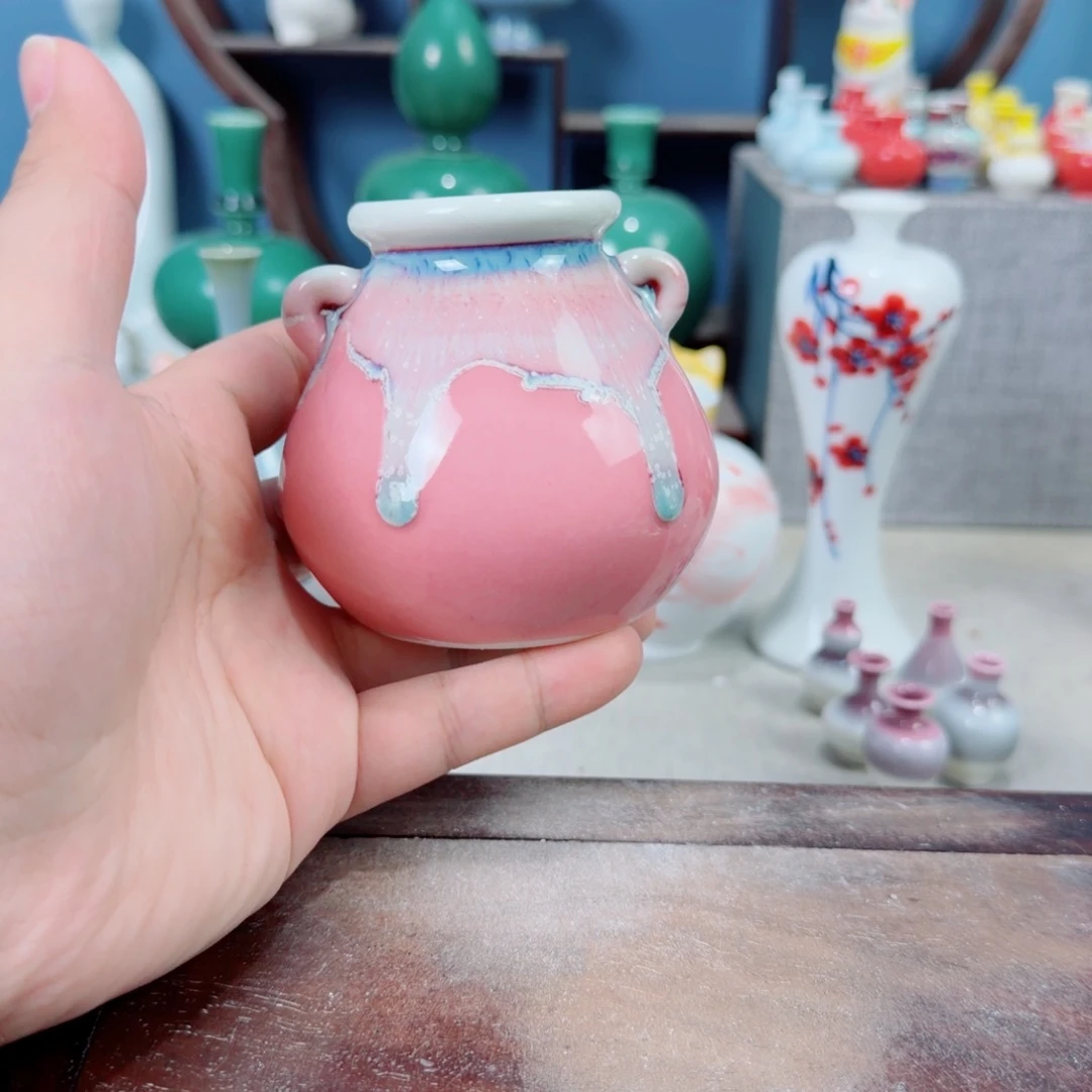 陶瓷手工小花器摆件