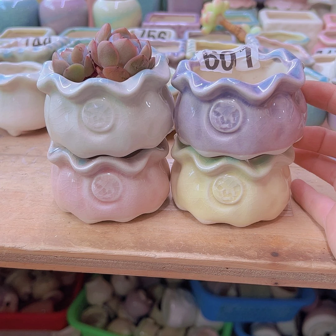陶瓷花盆当场满12包邮