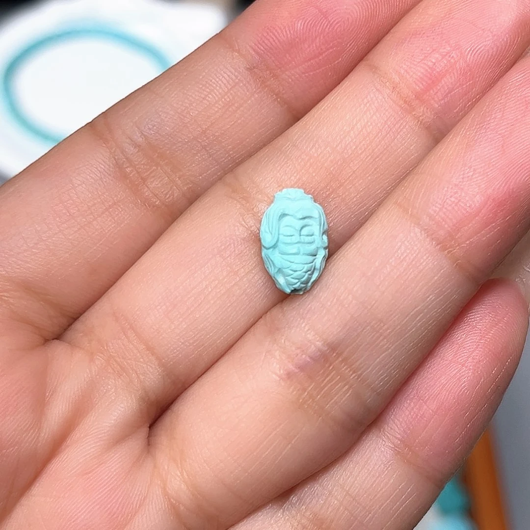 未镶嵌绿松石珠宝半成品