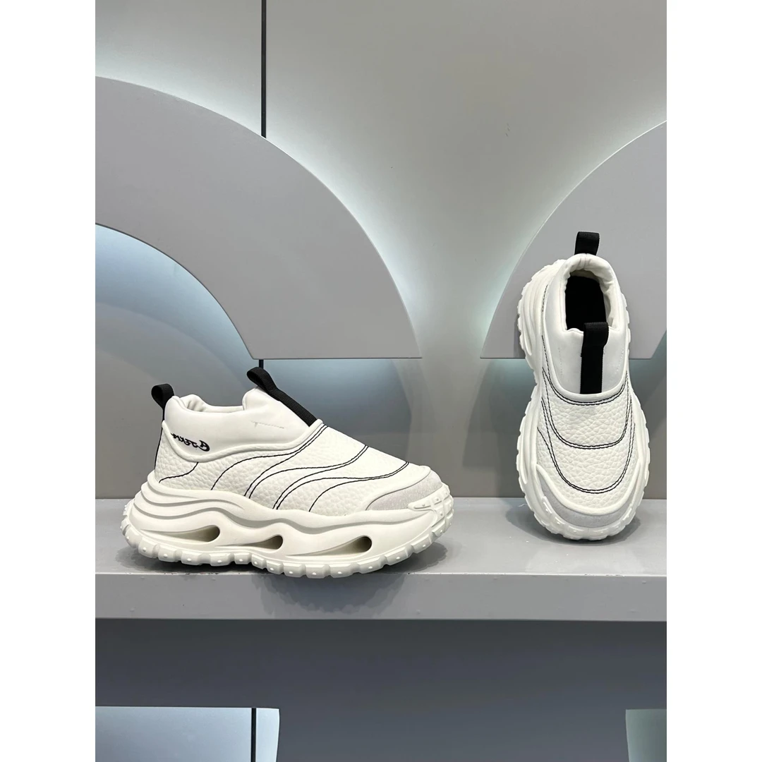 雪地靴男款2025冬季新款加绒保暖休闲鞋一脚蹬潮流百搭软底老爹鞋