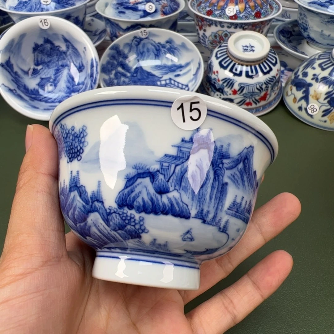 景德镇纯手工纯手绘茶具木木15