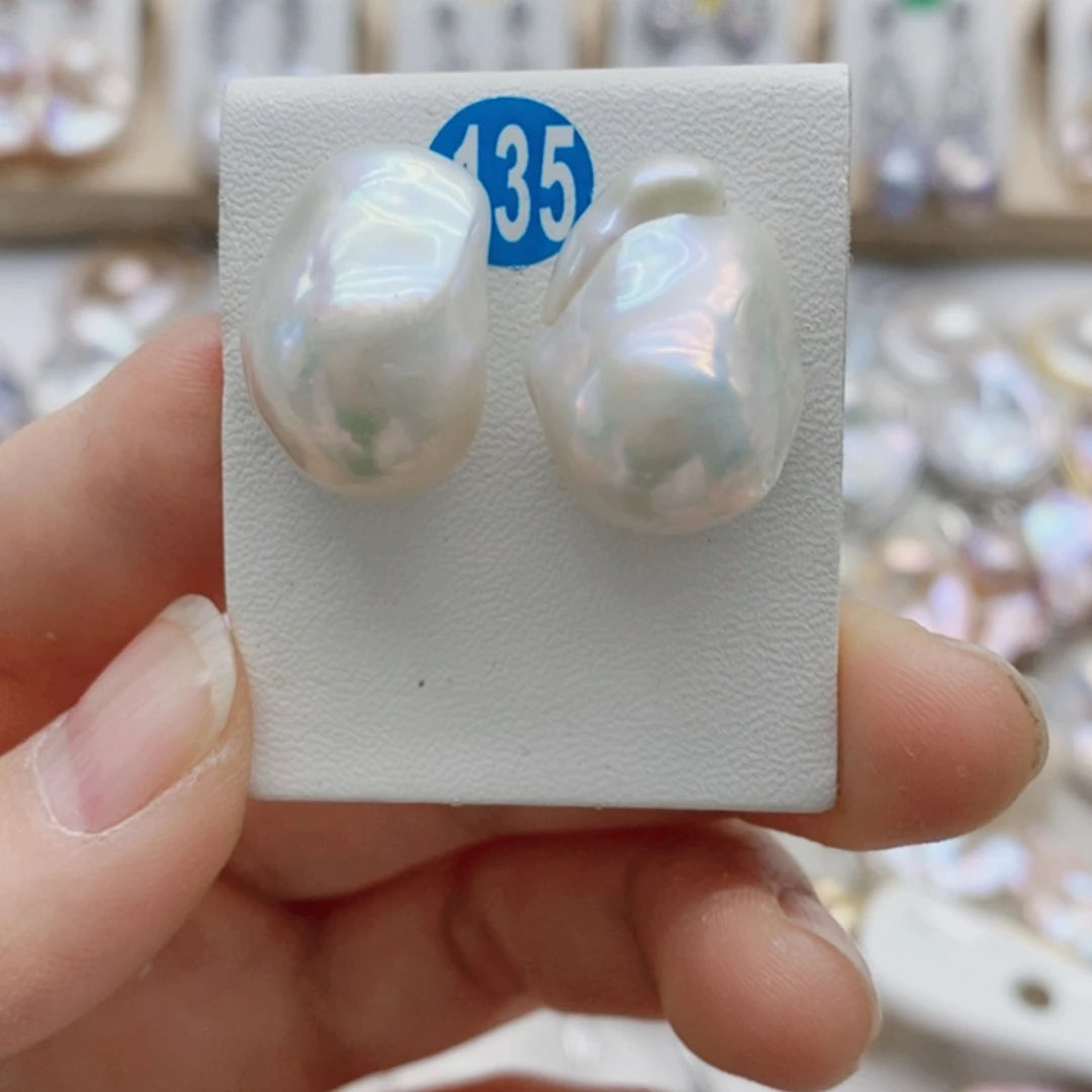 【闪购商品】淡水珍珠耳饰银S925镶嵌若*水