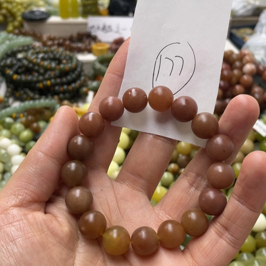 蛇纹石玉手链未镶嵌宇****乐