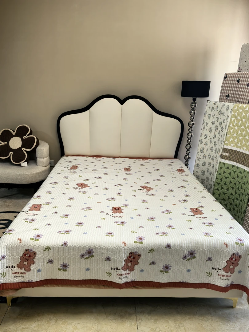 凉感丝凉席《花花小熊》2米×2米3