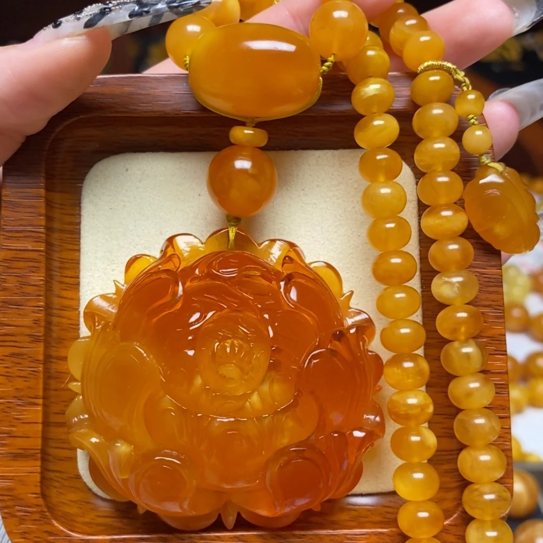 【闪购商品】蜜蜡颈饰未镶嵌项链