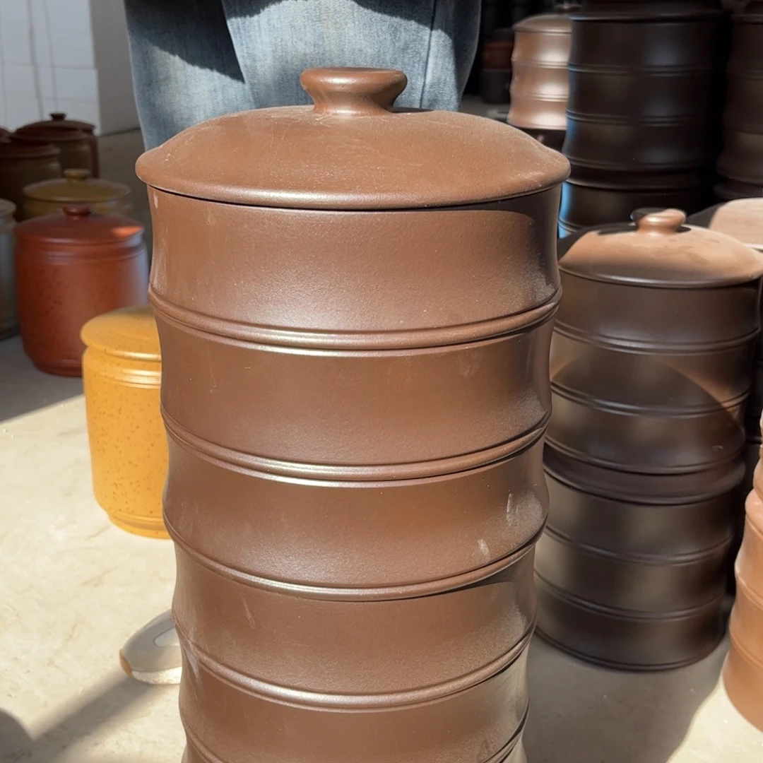 紫砂茶叶罐8 饼茶叶罐