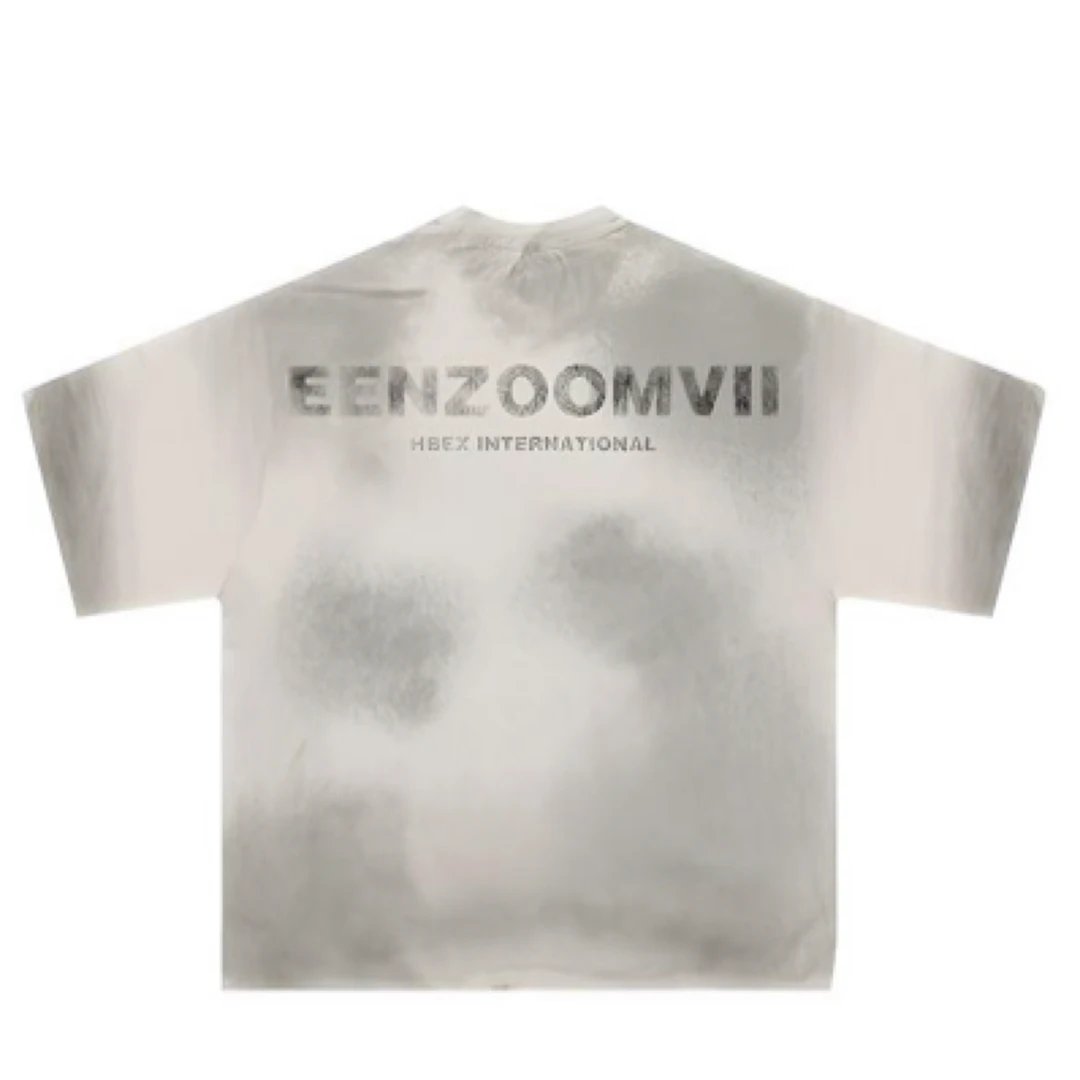 DB STUDIO 双纱字母喷墨扎染潮牌男女T恤！