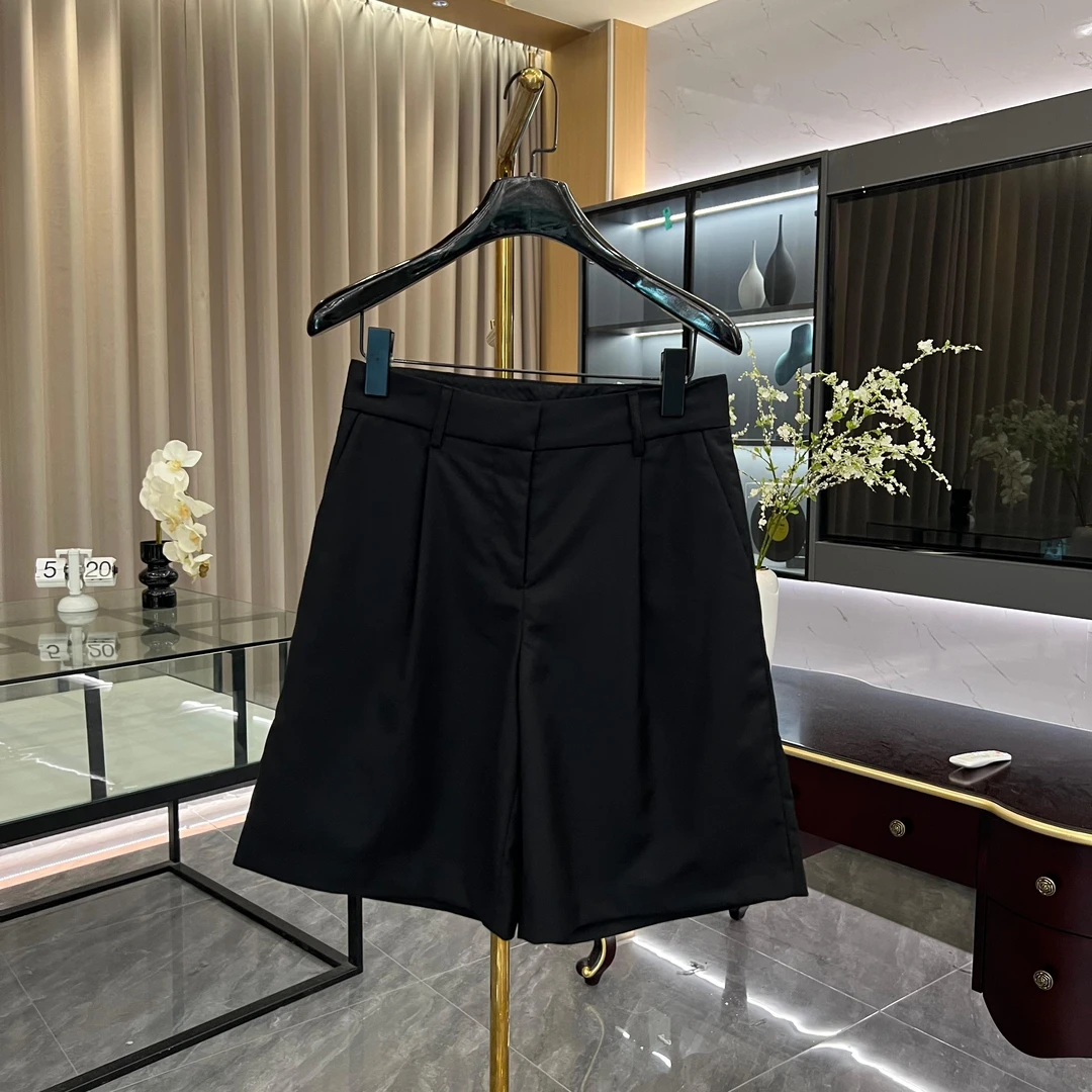 2025夏款轻薄阔腿短裤高腰显瘦透气休闲百搭GK-375