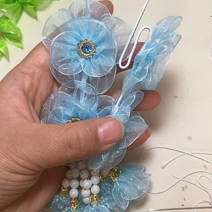 蓝色鬓花一对福利价