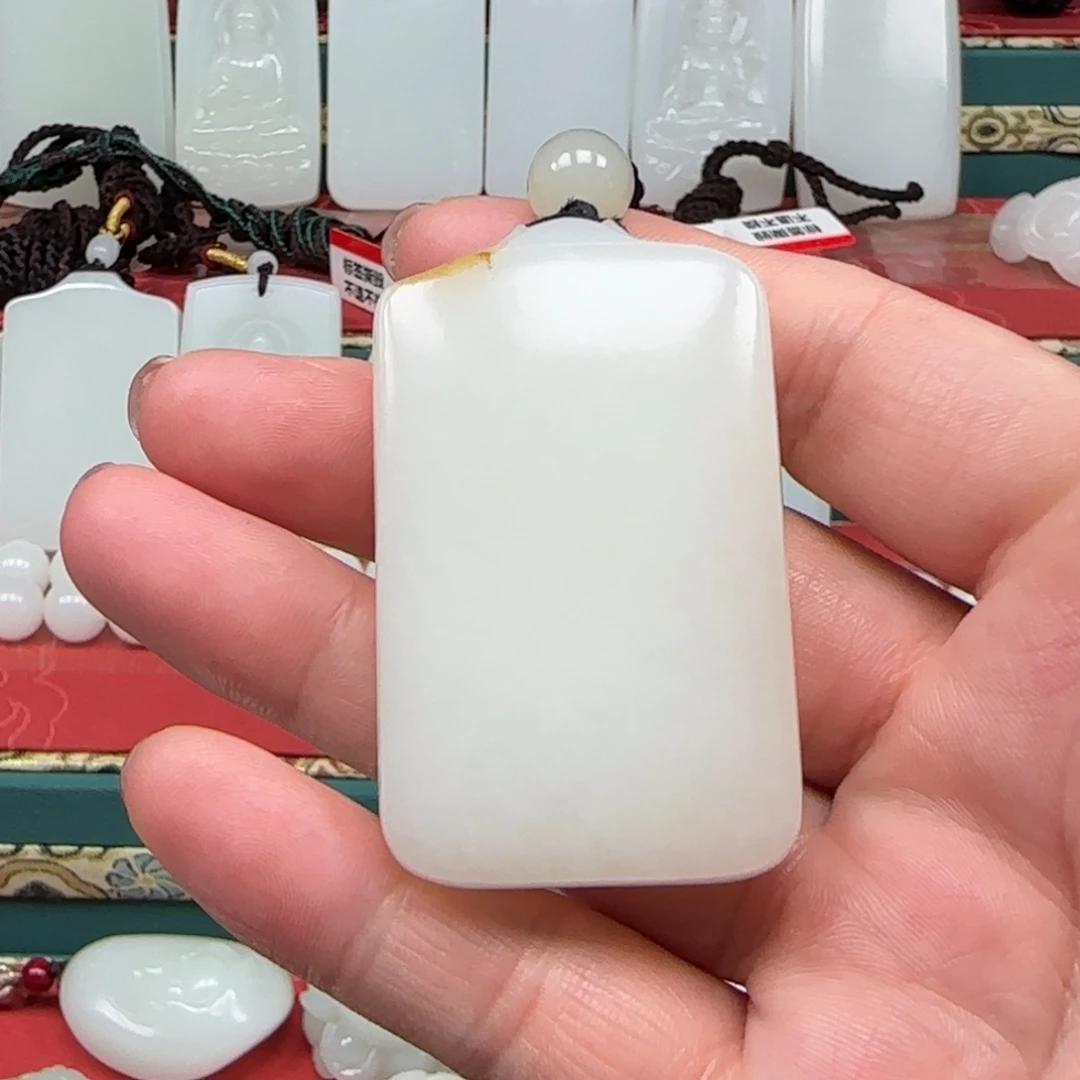 未镶嵌和田玉挂件半**茶