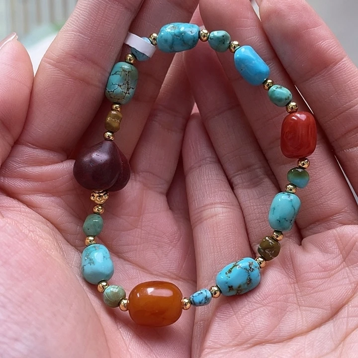 未镶嵌绿松石珠宝奇石