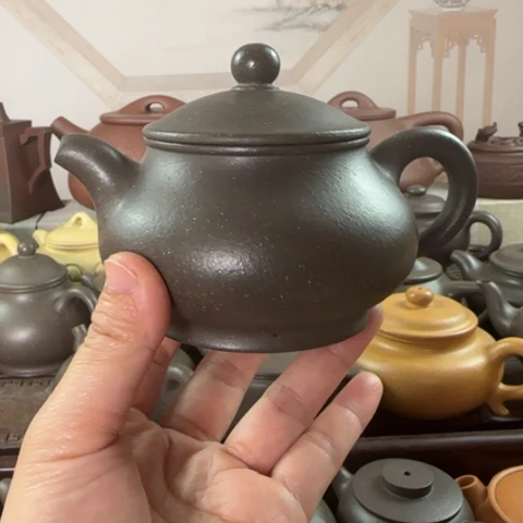 茶壶紫砂梨皮天青230cc