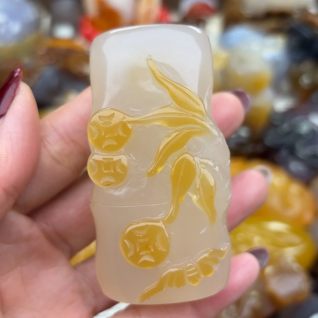 未镶嵌把件玛瑙/玉髓