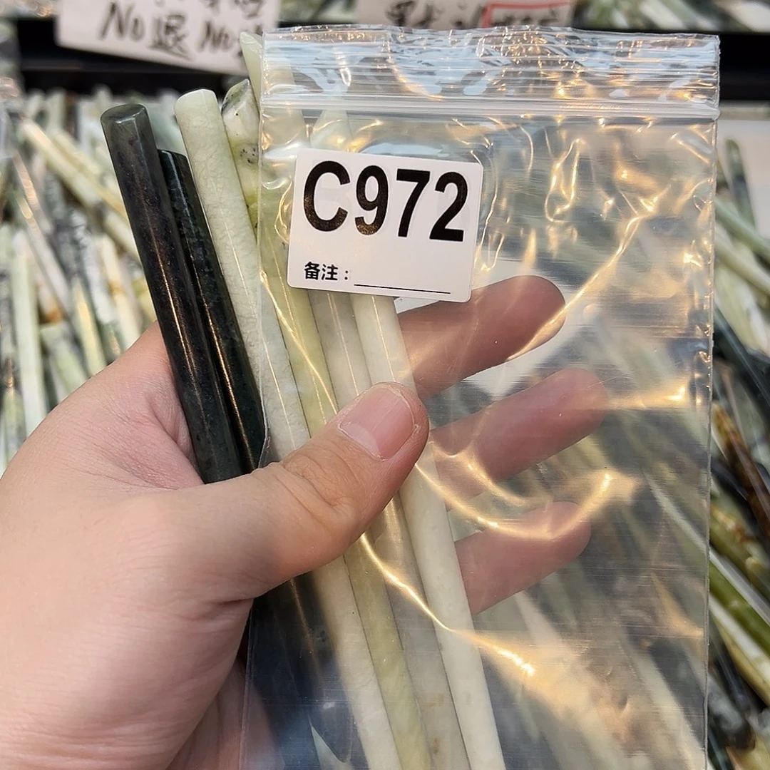 A***y未镶嵌蛇纹石玉发饰