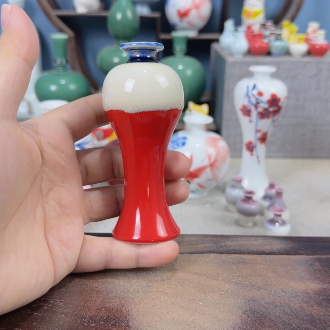 陶瓷手工小花器摆件