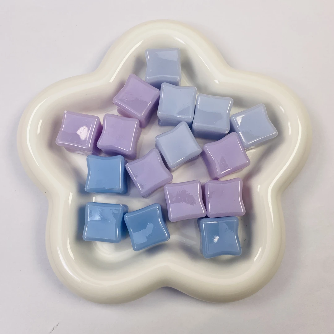【奶油紫蓝蓝】18mm夜光奶油DIY创意时尚冰块简约可爱摆件
