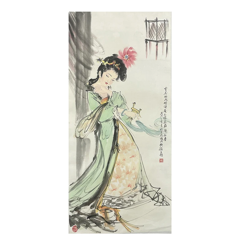 c-2663白老师人物托底48*102cm