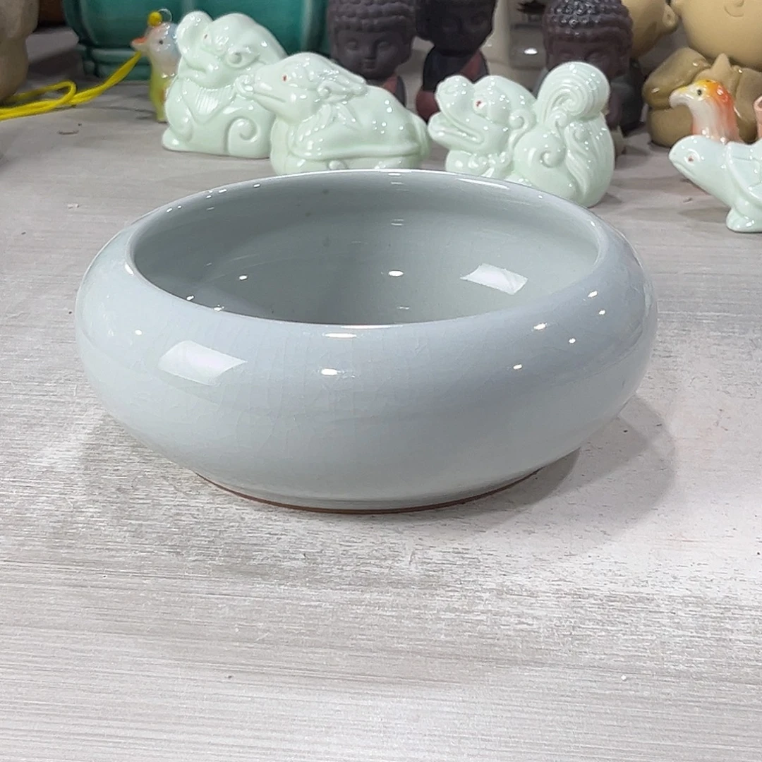 陶瓷绿植多肉微瑕花盆口径16*7.5无孔