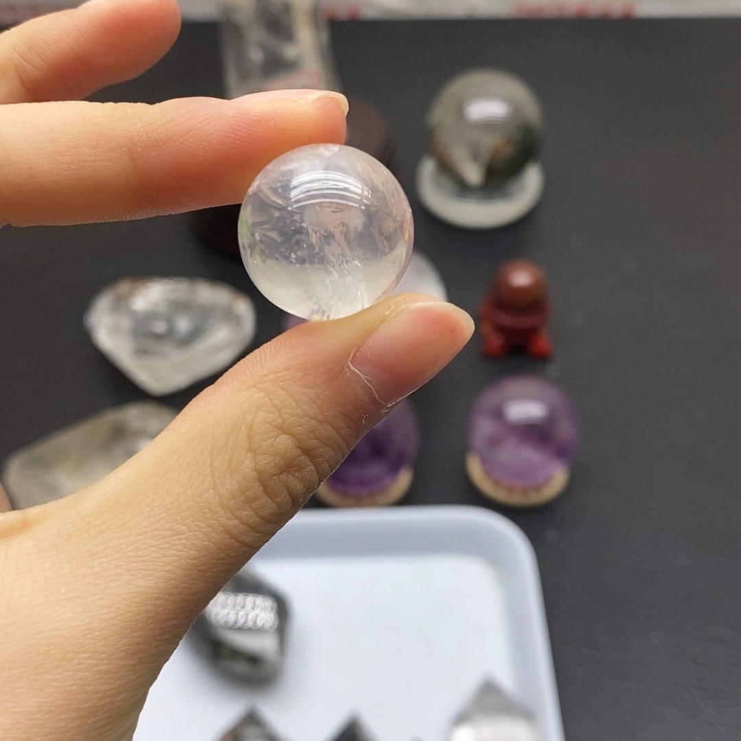 未镶嵌水晶珠宝半成品64水晶石