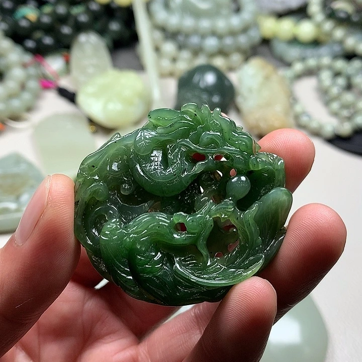 和田玉挂件未镶嵌小*乐