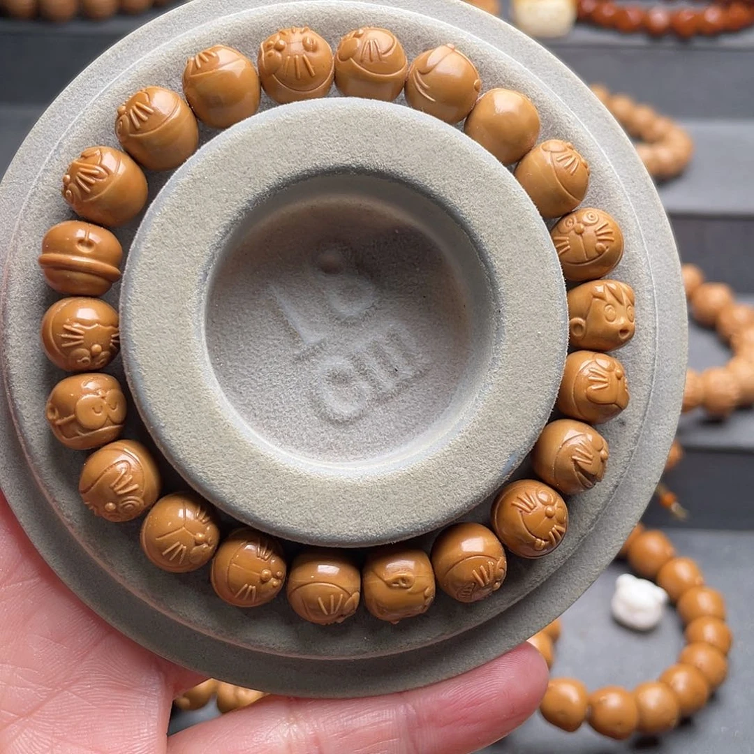 猴头核桃吊坠哆啦A梦体验款猴头手串