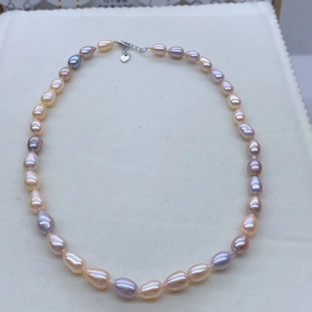 淡水珍珠项链银S925镶嵌