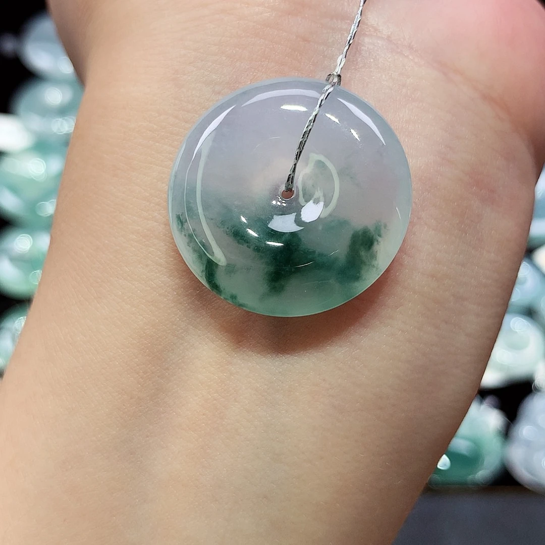 翡翠未镶嵌颈饰25.5/6