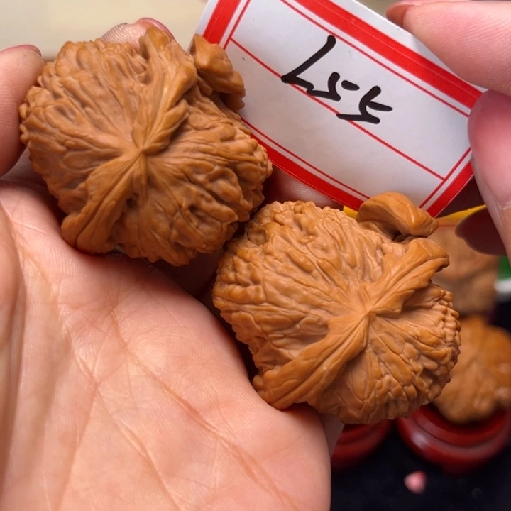 文玩核桃手串40白狮子犀牛角55