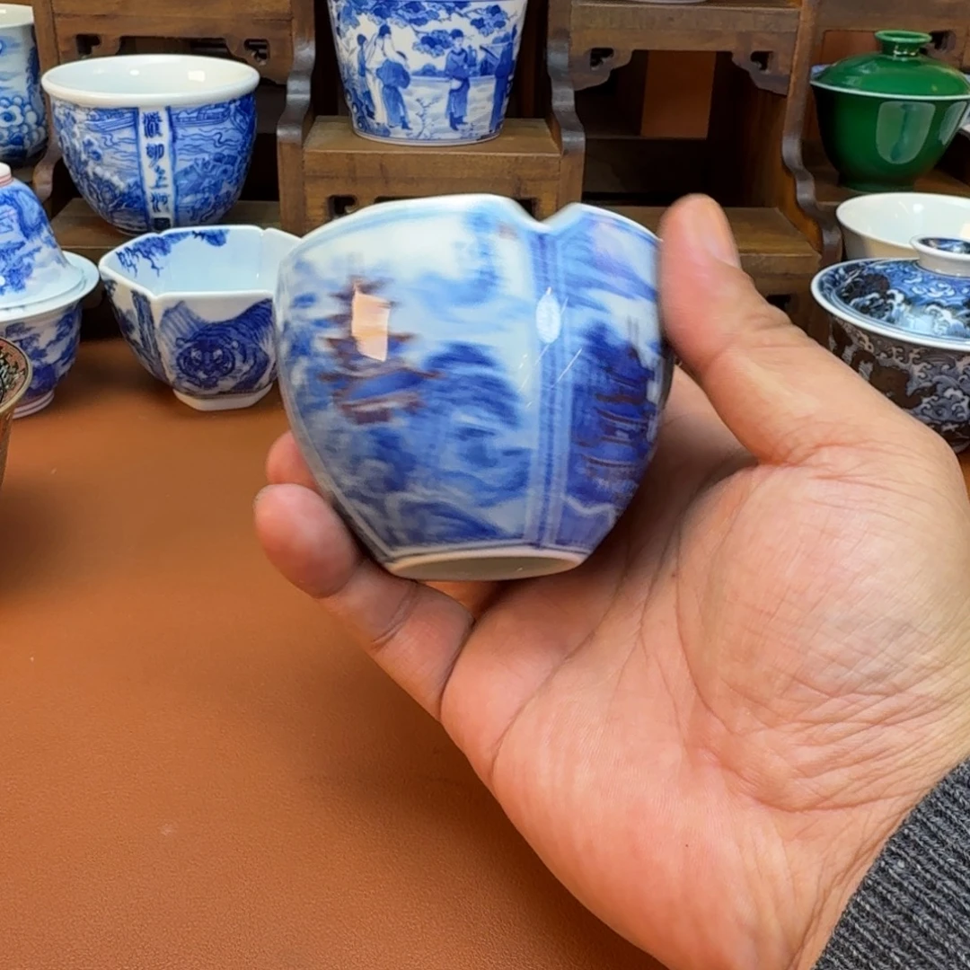 手***9杯子陶景德镇全手工手绘陶瓷