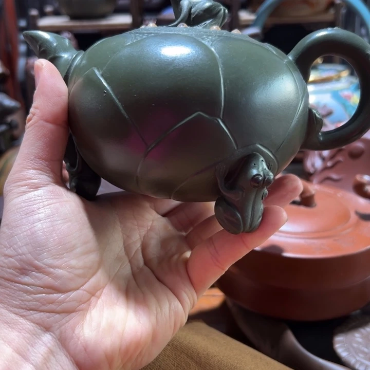 紫砂茶壶紫砂壶收藏起来了！