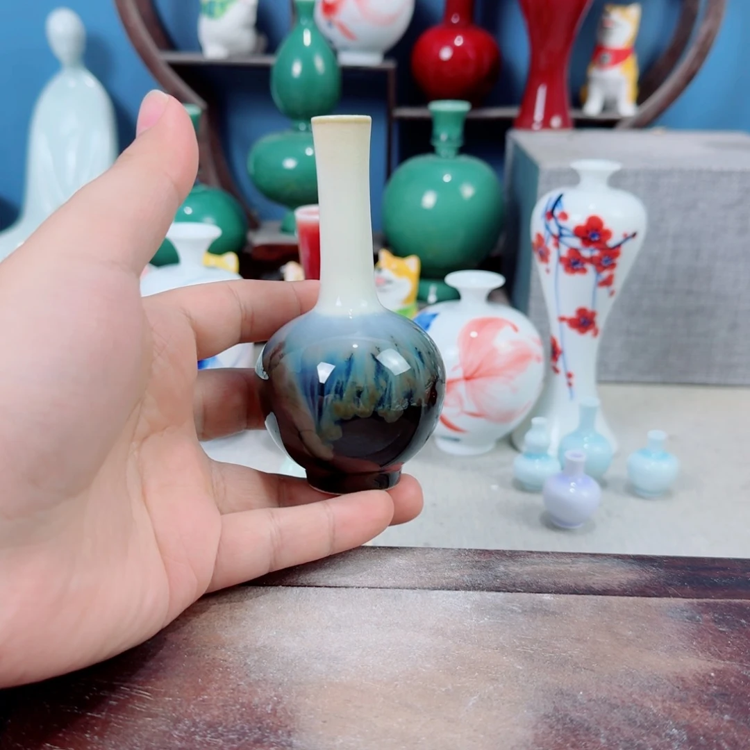 陶瓷手工小花器摆件