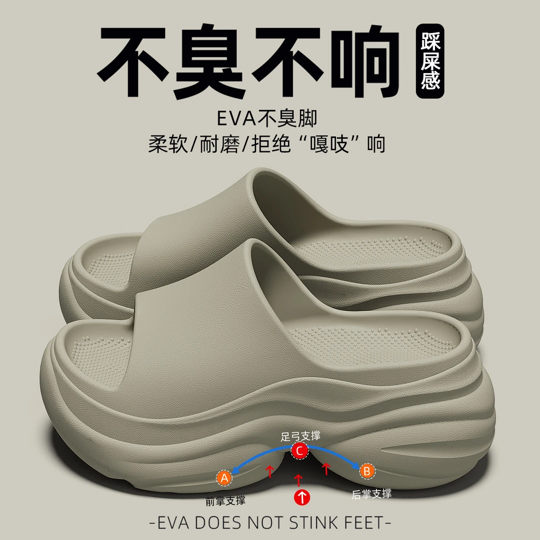 高跟拖鞋女士夏季2025新款网红时尚足弓支撑外穿百搭厚底凉拖女款